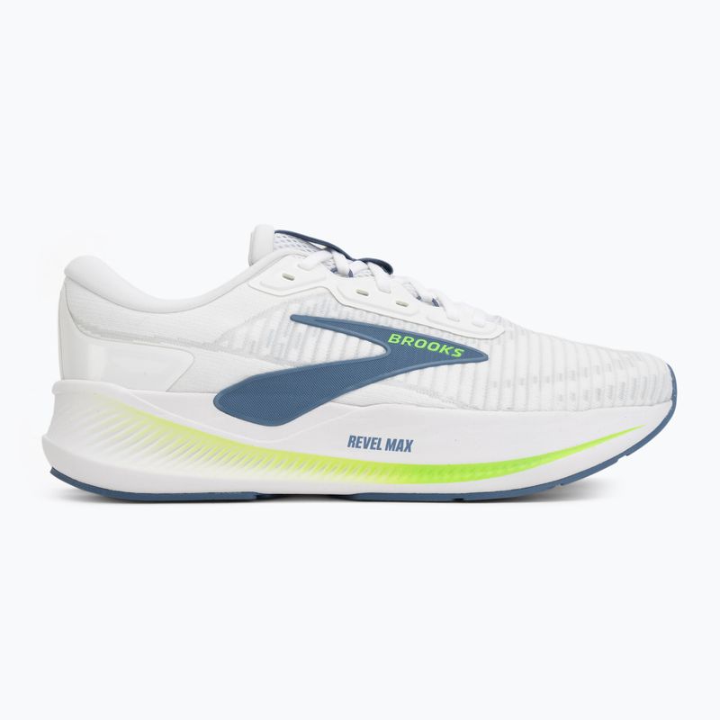 Кросівки для бігу чоловічі Brooks Revel Max white/moonlight/green gecko 2