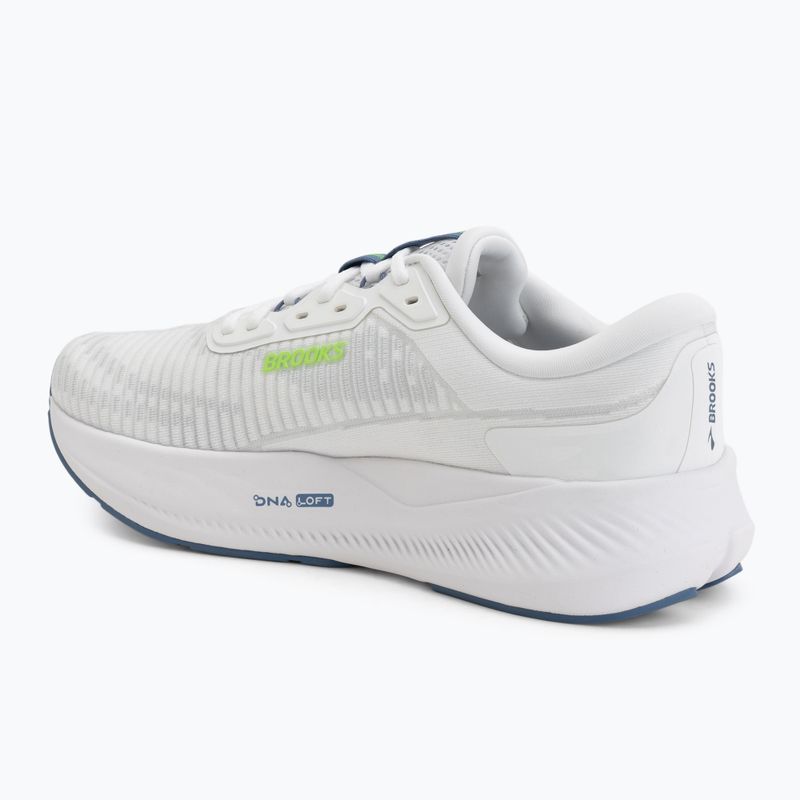 Кросівки для бігу чоловічі Brooks Revel Max white/moonlight/green gecko 3