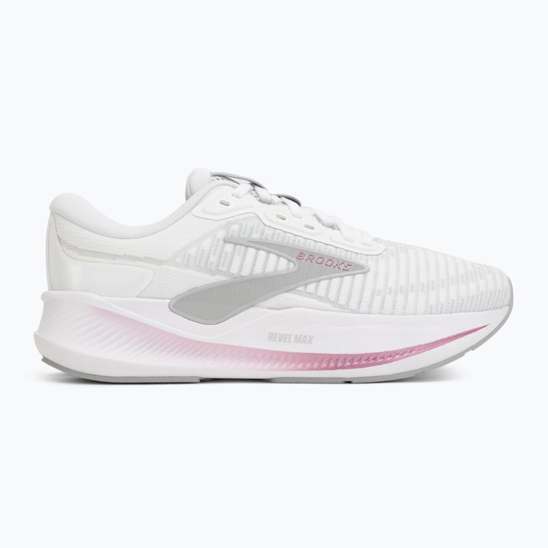 Кросівки для бігу жіночі Brooks Revel Max white/harbor mist/metallic 2
