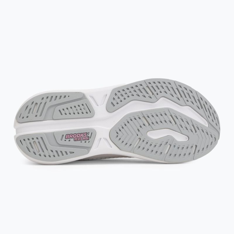 Кросівки для бігу жіночі Brooks Revel Max white/harbor mist/metallic 4