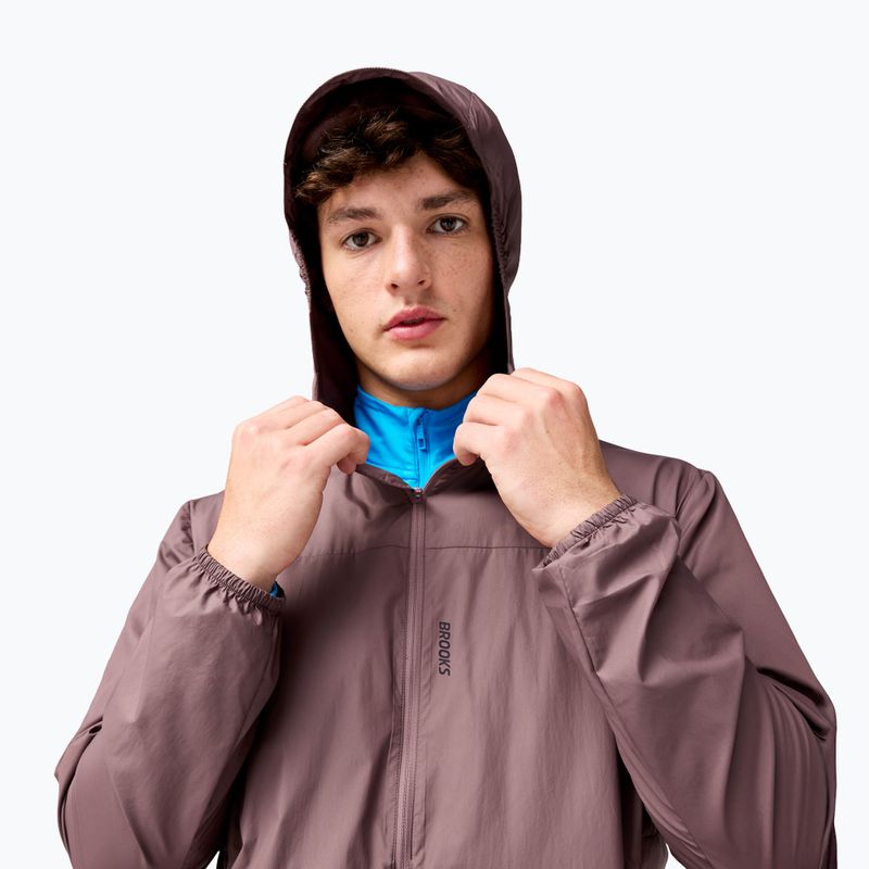 Куртка для бігу чоловіча Brooks Canopy Packable Jacket brown 3