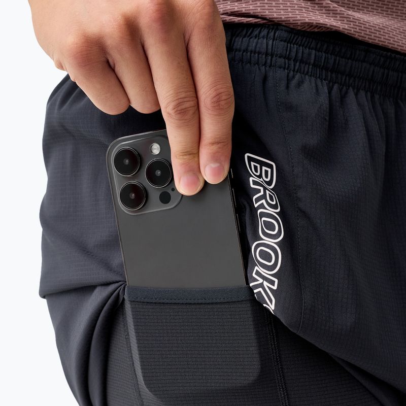 Шорти для бігу чоловічі Brooks Cascadia 2-in-1 Short black 5