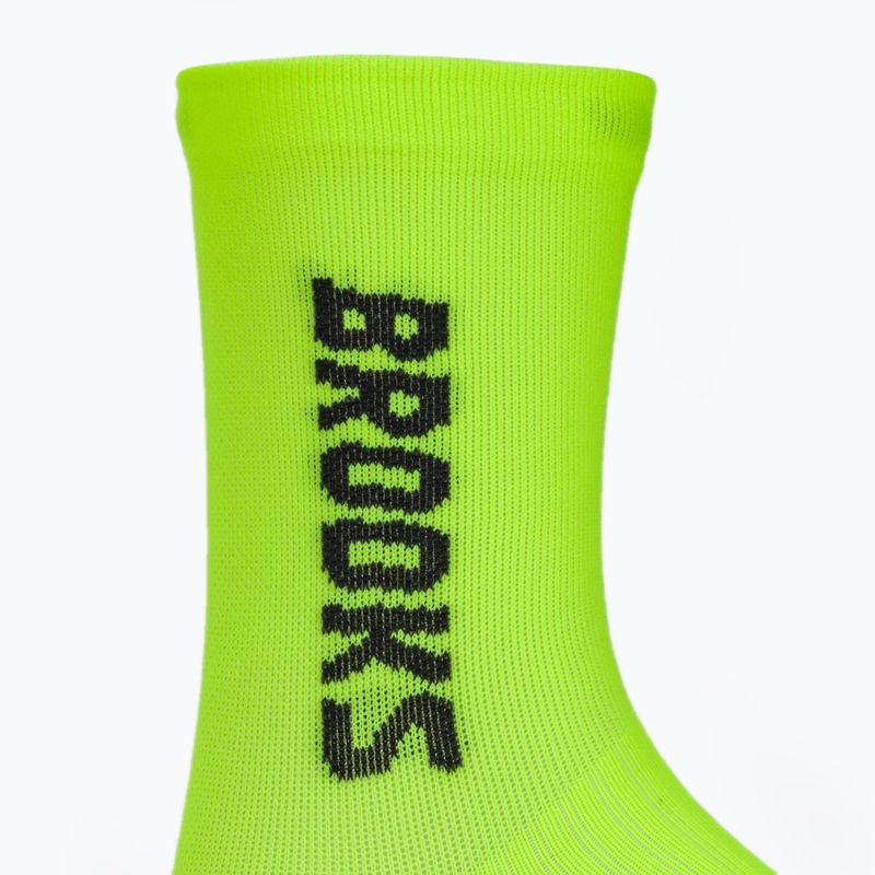 Шкарпетки для бігу Brooks Ghost Crew yellow 3