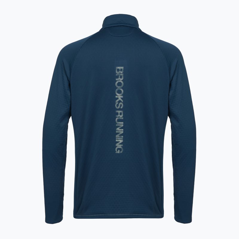 Кофта для бігу чоловіча Brooks Thermal Reflective 1/2 Zip blue 2