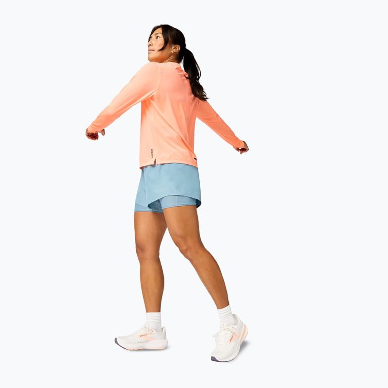 Шорти для бігу жіночі Brooks Dash 2in1 blue 2