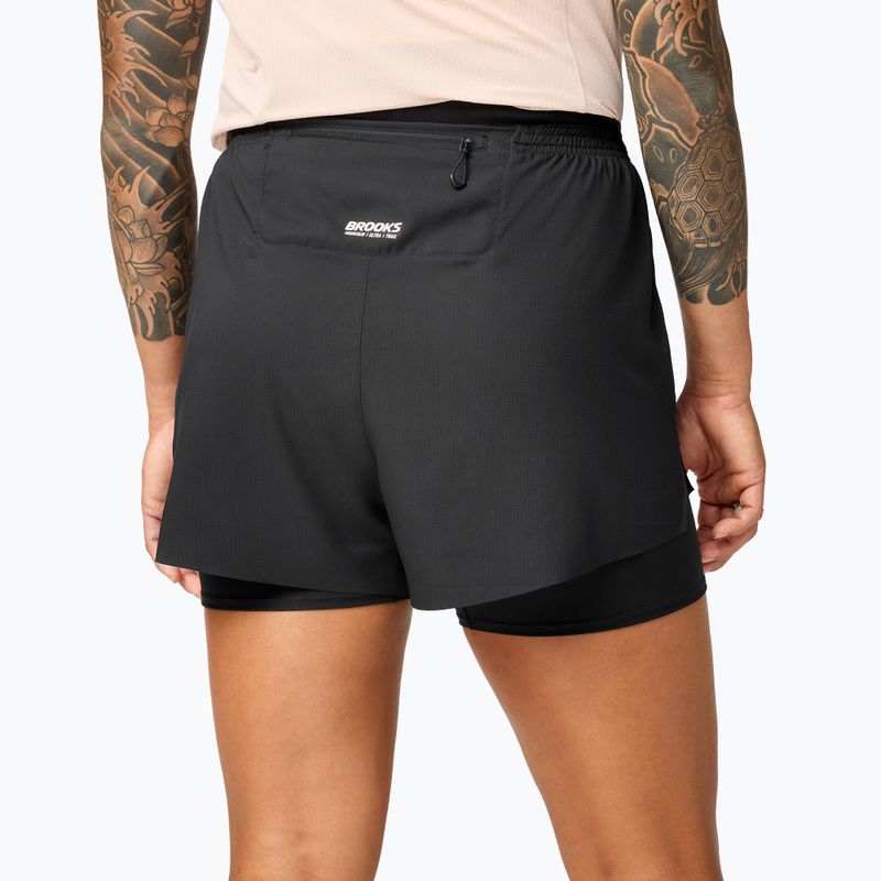 Шорти для бігу жіночі Brooks Cascadia 2-in-1 Short black 2