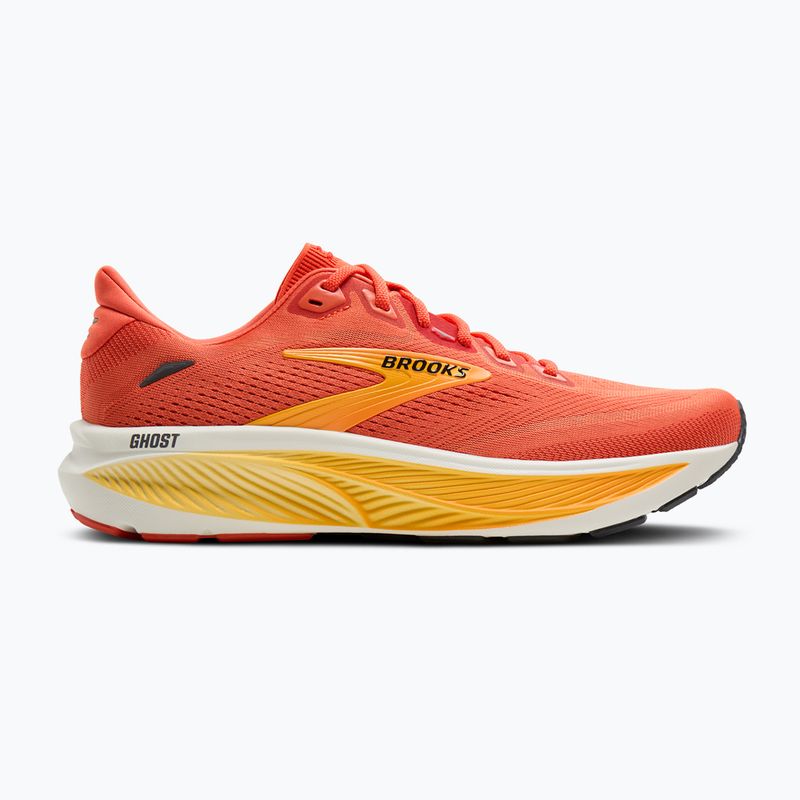 Кросівки для бігу чоловічі Brooks Ghost 18 tigerlily/orange/pearl 2