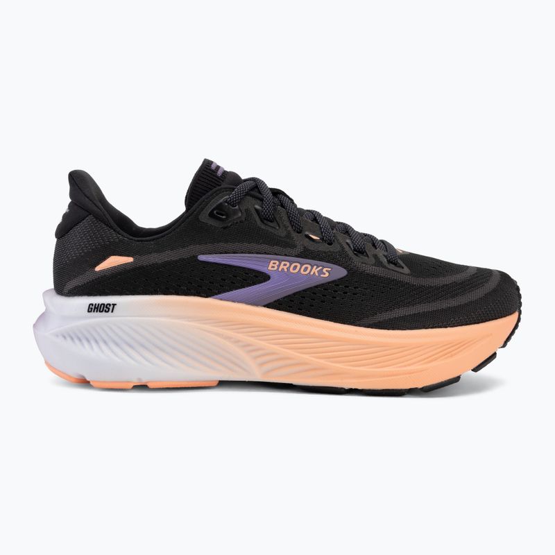 Кросівки для бігу жіночі Brooks Ghost 18 black/mulled grape/peach 2