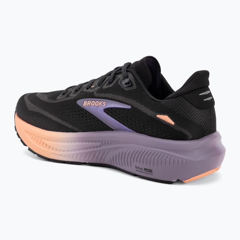 Кросівки для бігу жіночі Brooks Ghost 18 black/mulled grape/peach 3