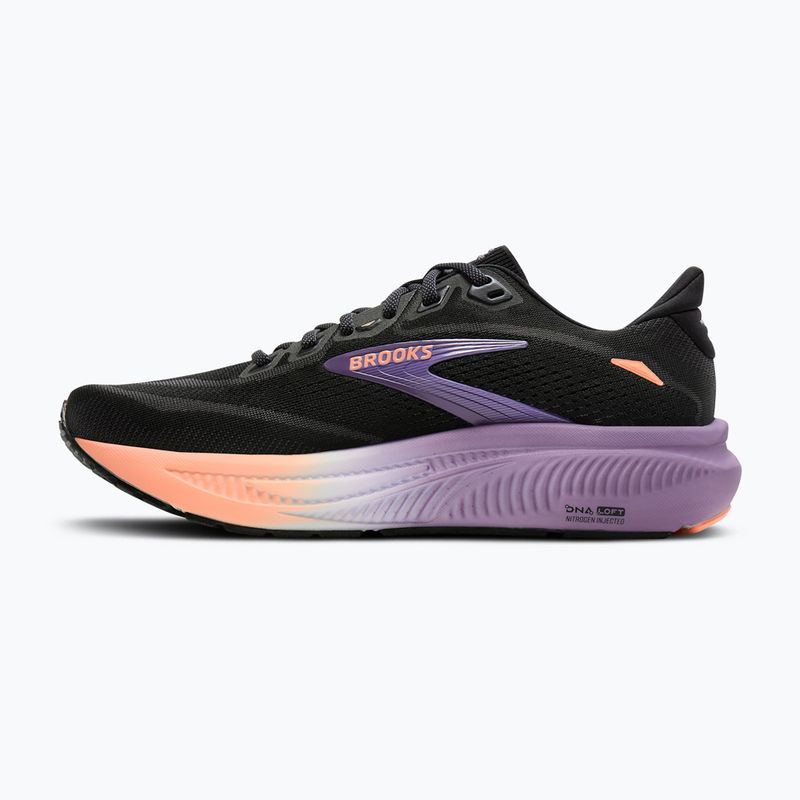 Кросівки для бігу жіночі Brooks Ghost 18 black/mulled grape/peach 3