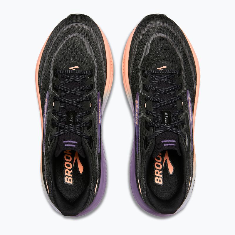 Кросівки для бігу жіночі Brooks Ghost 18 black/mulled grape/peach 5
