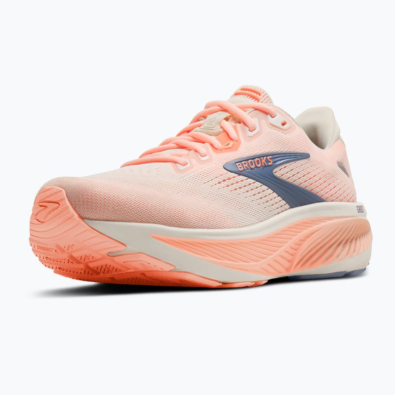 Кросівки для бігу жіночі Brooks Ghost 18 star white/cyber peach/grey 4