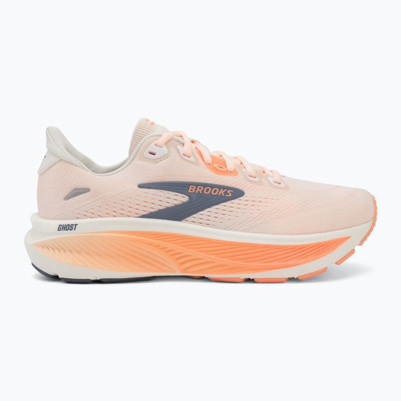 Кросівки для бігу жіночі Brooks Ghost 18 star white/cyber peach/grey 2