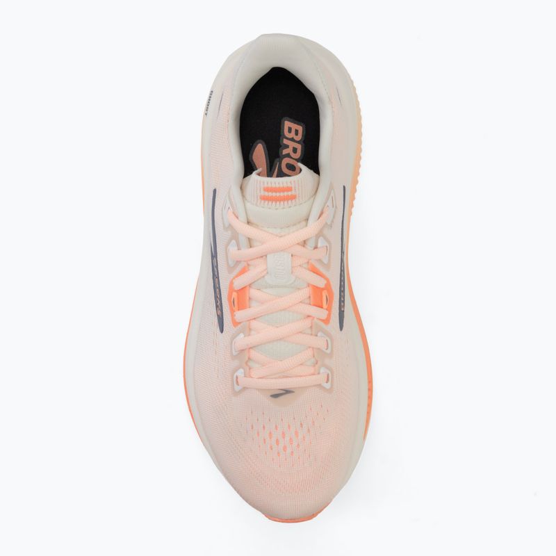 Кросівки для бігу жіночі Brooks Ghost 18 star white/cyber peach/grey 5