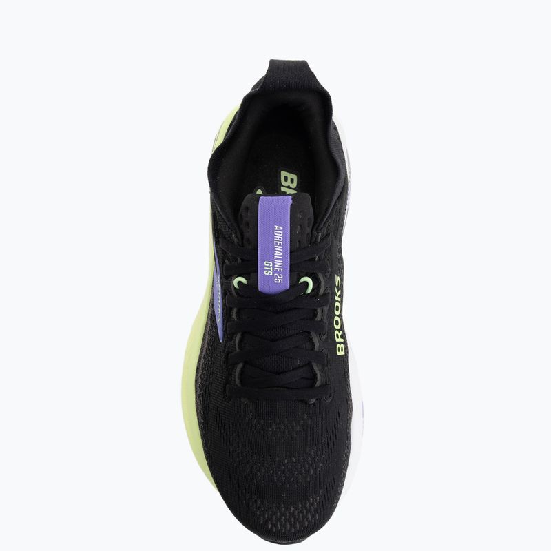 Кросівки для бігу жіночі Brooks Adrenaline GTS 25 black/blackened pearl/purple 5