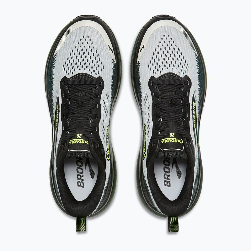 Кросівки для бігу чоловічі Brooks Cascadia 20 grey/black/nightlife 4