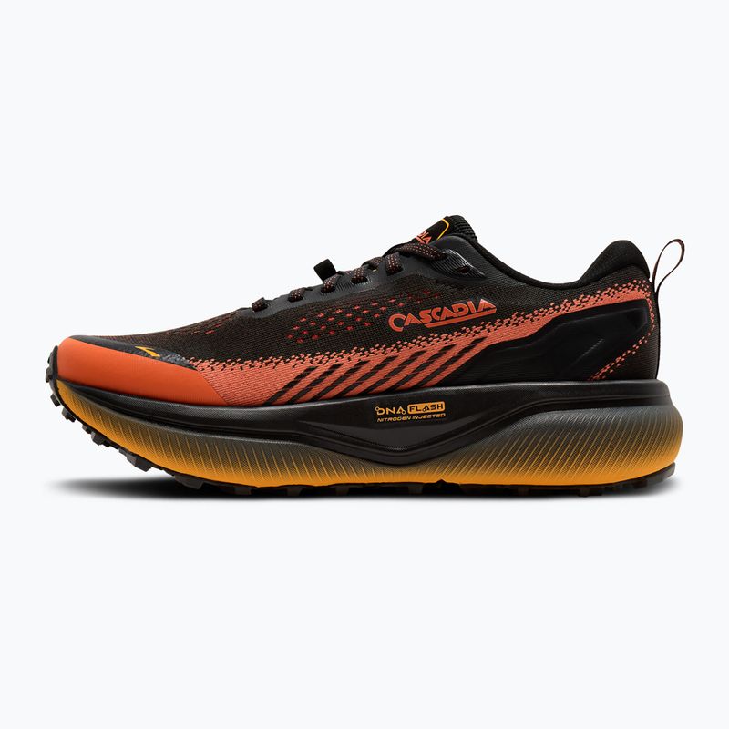 Кросівки для бігу чоловічі Brooks Cascadia 20 black/tigerlily/orange 3