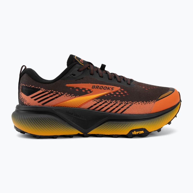 Кросівки для бігу чоловічі Brooks Cascadia 20 black/tigerlily/orange 2
