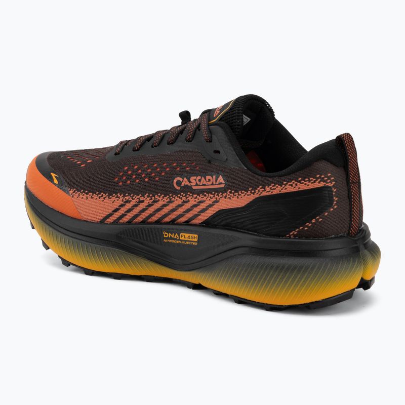 Кросівки для бігу чоловічі Brooks Cascadia 20 black/tigerlily/orange 3
