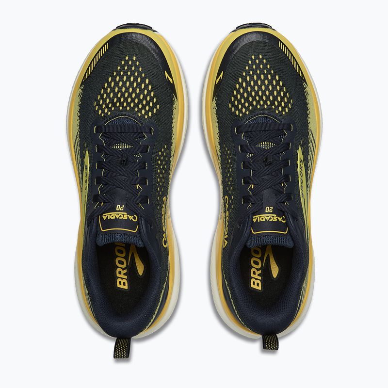 Кросівки для бігу чоловічі Brooks Cascadia 20 navy/nightlife/grey 4