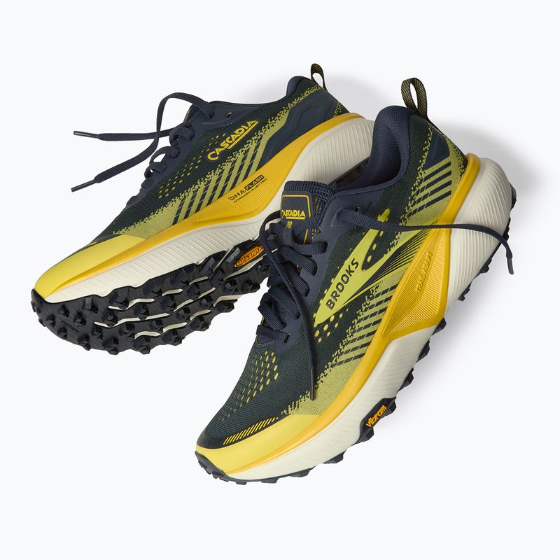 Кросівки для бігу чоловічі Brooks Cascadia 20 navy/nightlife/grey 6