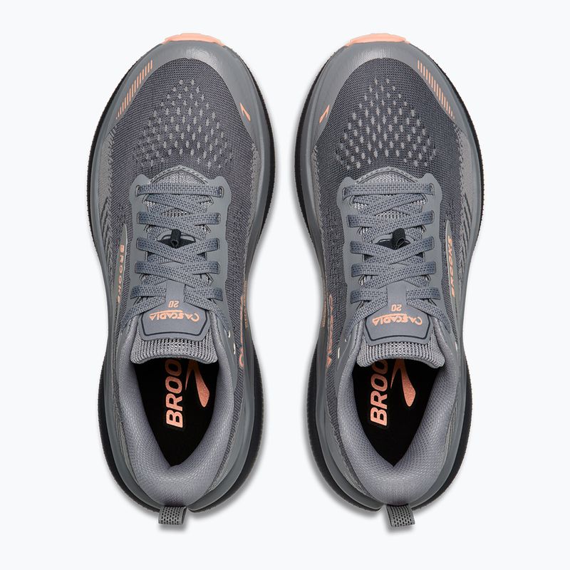 Кросівки для бігу жіночі Brooks Cascadia 20 grey/grey/peach 4