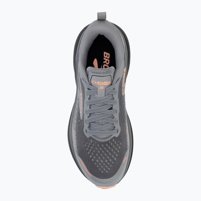 Кросівки для бігу жіночі Brooks Cascadia 20 grey/grey/peach 5