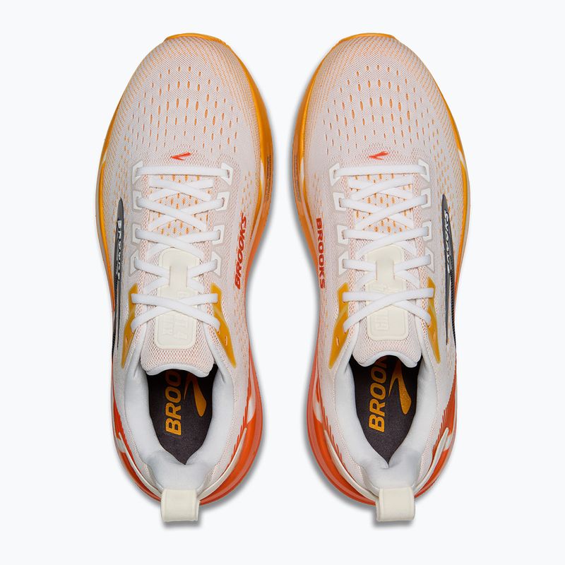 Кросівки для бігу чоловічі Brooks Ghost Max 4 white/orange/red 5