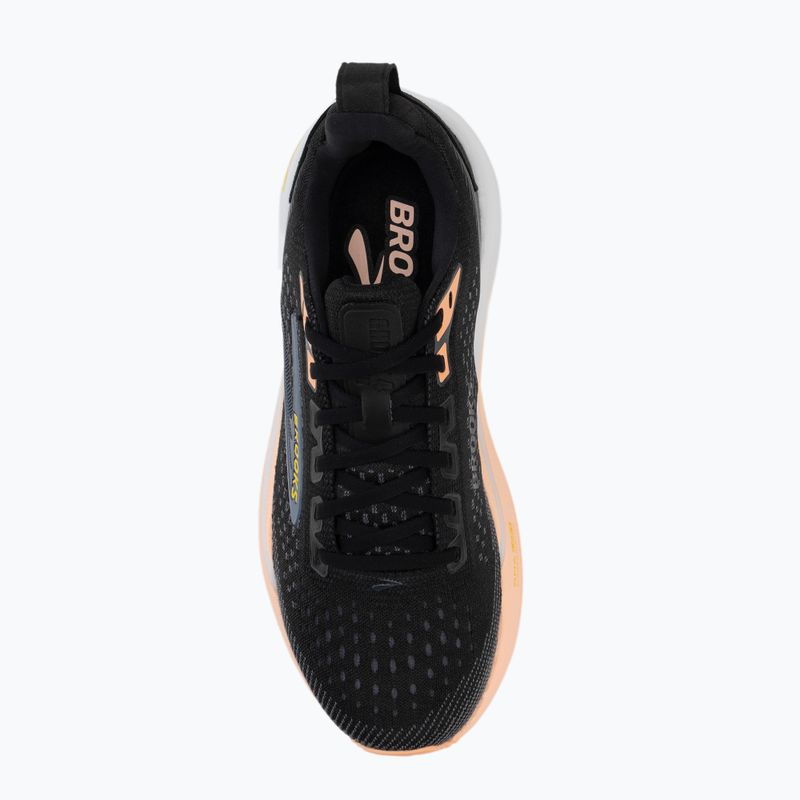 Кросівки для бігу жіночі Brooks Ghost Max 4 black/folkstone/cyber peach 5