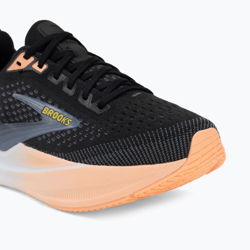 Кросівки для бігу жіночі Brooks Ghost Max 4 black/folkstone/cyber peach 7