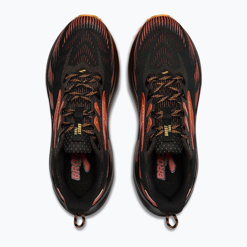 Кросівки для бігу чоловічі Brooks Ghost Trail black/red/orange 5