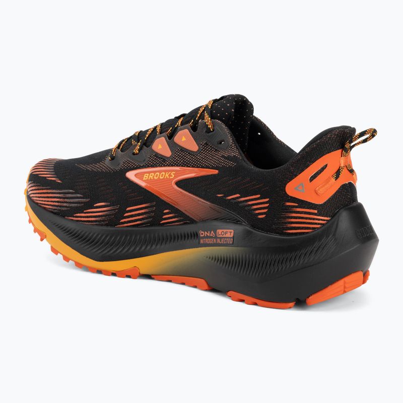 Кросівки для бігу чоловічі Brooks Ghost Trail black/red/orange 3