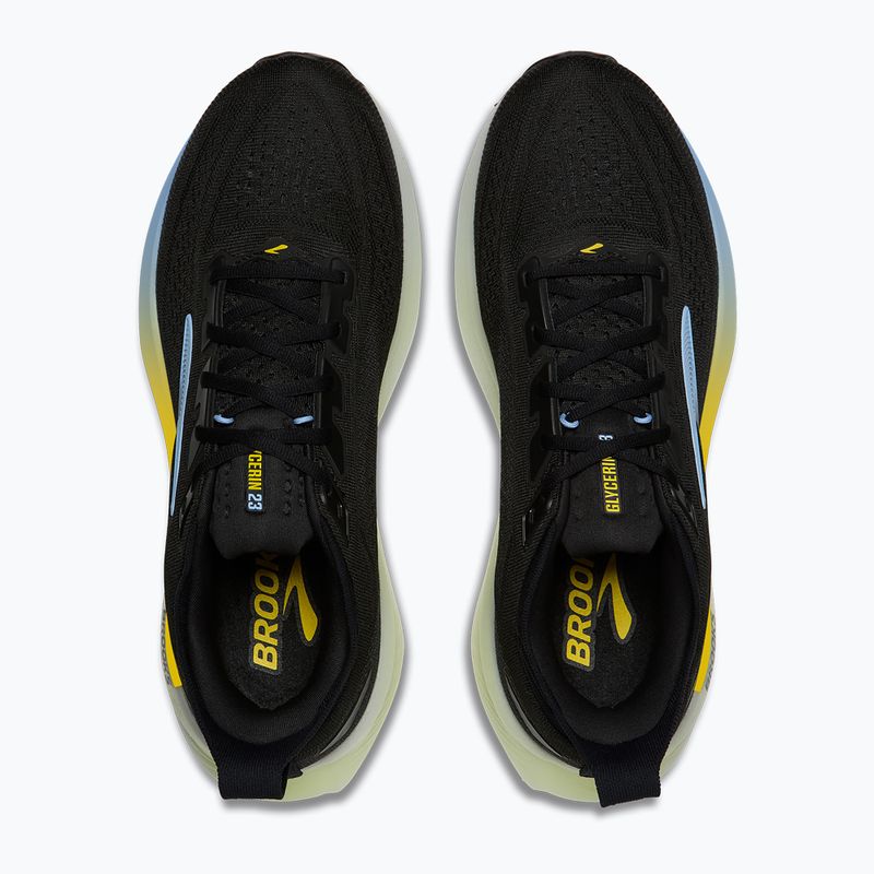 Кросівки для бігу чоловічі Brooks Glycerin 23 black/cyber yellow/nightlife 5
