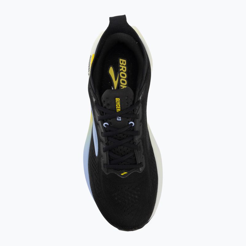 Кросівки для бігу чоловічі Brooks Glycerin 23 black/cyber yellow/nightlife 5