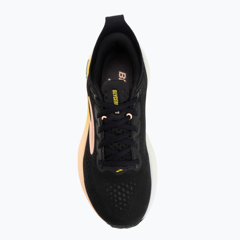 Кросівки для бігу жіночі Brooks Glycerin 23 black/peach/nightlife 5
