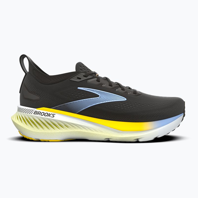Кросівки для бігу чоловічі Brooks Glycerin GTS 23 black/cyber yellow/nightlife 2