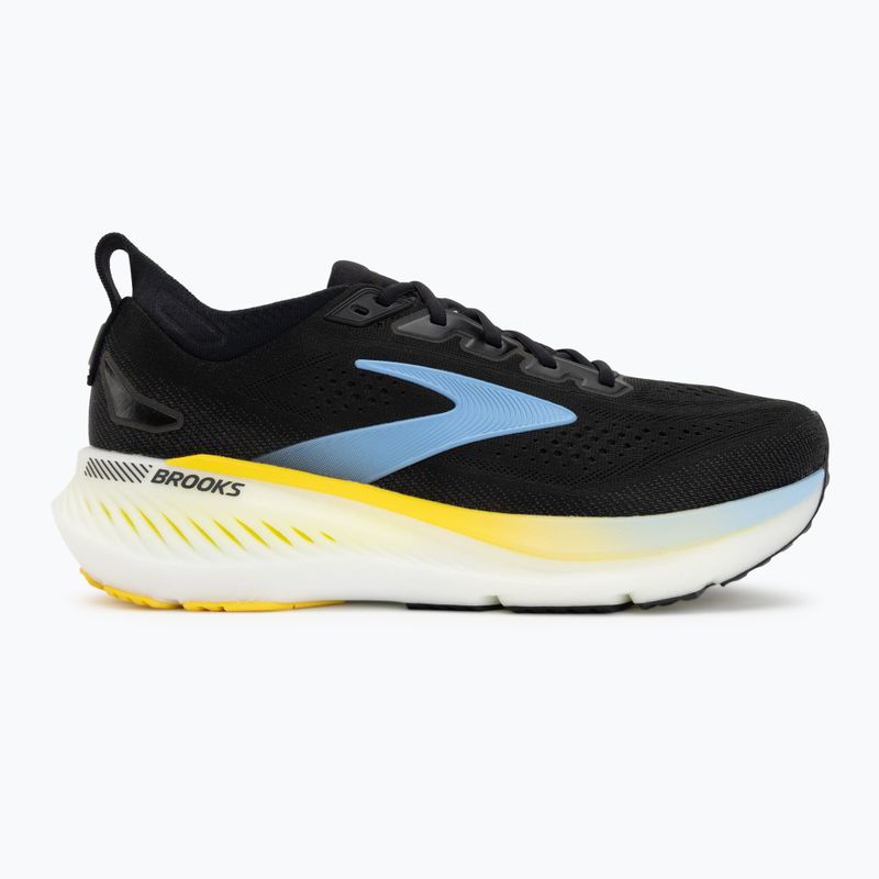 Кросівки для бігу чоловічі Brooks Glycerin GTS 23 black/cyber yellow/nightlife 2
