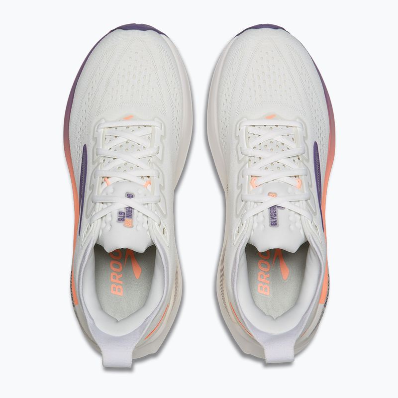 Кросівки для бігу жіночі Brooks Glycerin GTS 23 white/mulled grape/clear 5