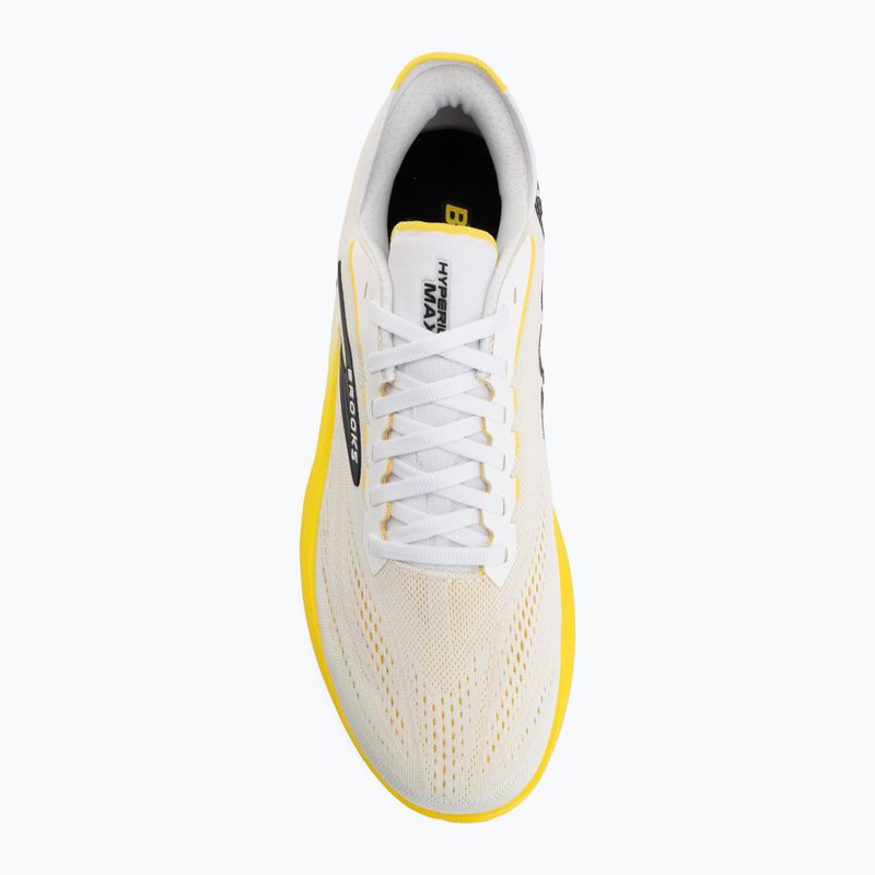 Кросівки для бігу чоловічі Brooks Hyperion Max 4 white/cyber yellow/black 5