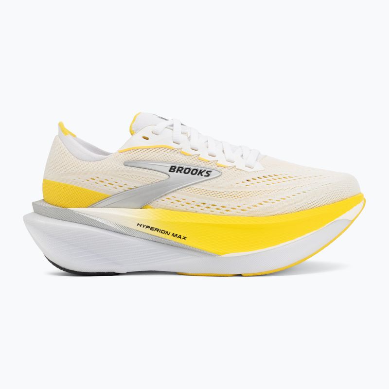 Кросівки для бігу жіночі Brooks Hyperion Max 4 white/cyber yellow/black 2