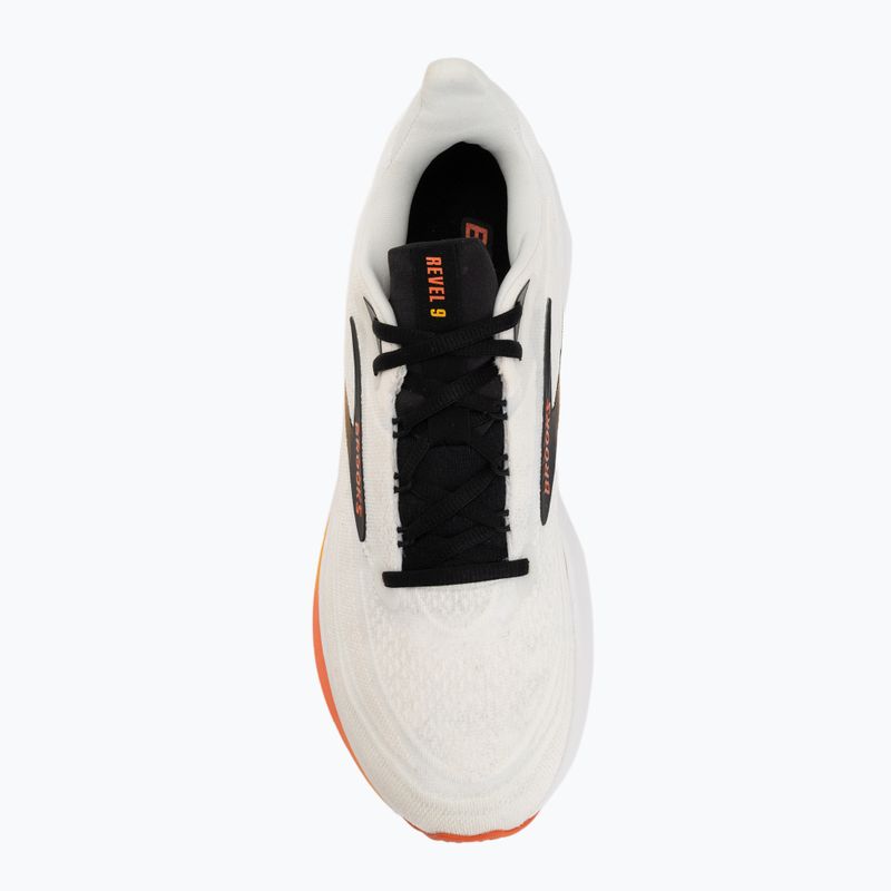 Кросівки для бігу чоловічі Brooks Revel 9 white/orange/black 5