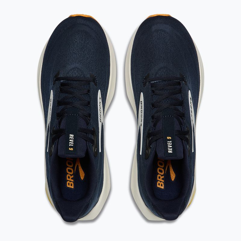 Кросівки для бігу чоловічі Brooks Revel 9 navy/navy/orange 5
