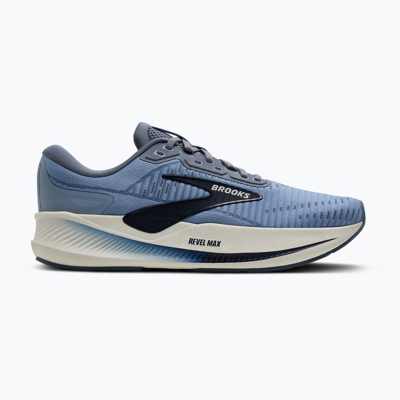 Кросівки для бігу чоловічі Brooks Revel Max rain washed/grey/navy 2