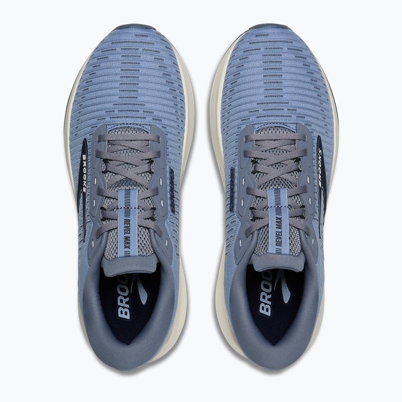 Кросівки для бігу чоловічі Brooks Revel Max rain washed/grey/navy 5