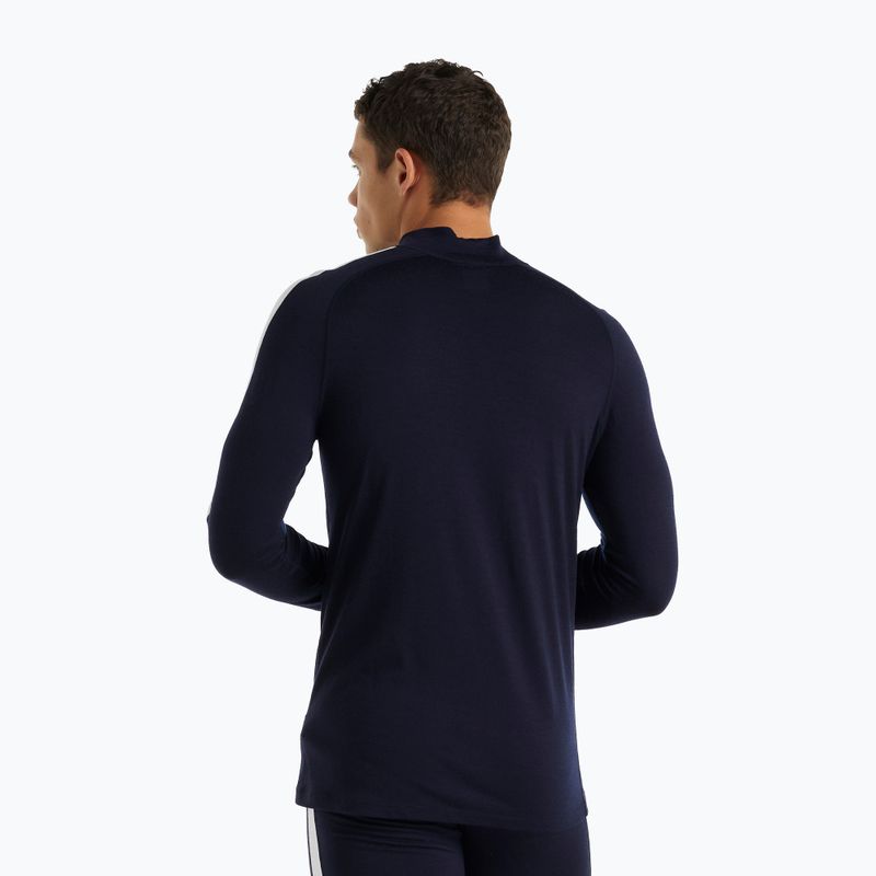 Чоловіча термоактивна кофта icebreaker 200 Oasis Sonebula High Neck navy/royal navy/snow/cb 3