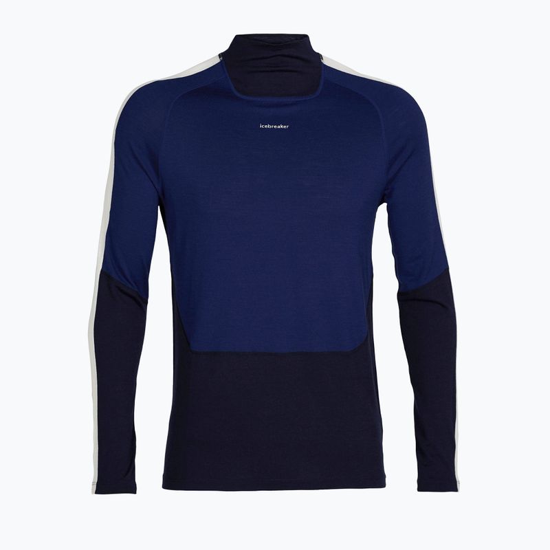 Чоловіча термоактивна кофта icebreaker 200 Oasis Sonebula High Neck navy/royal navy/snow/cb 7
