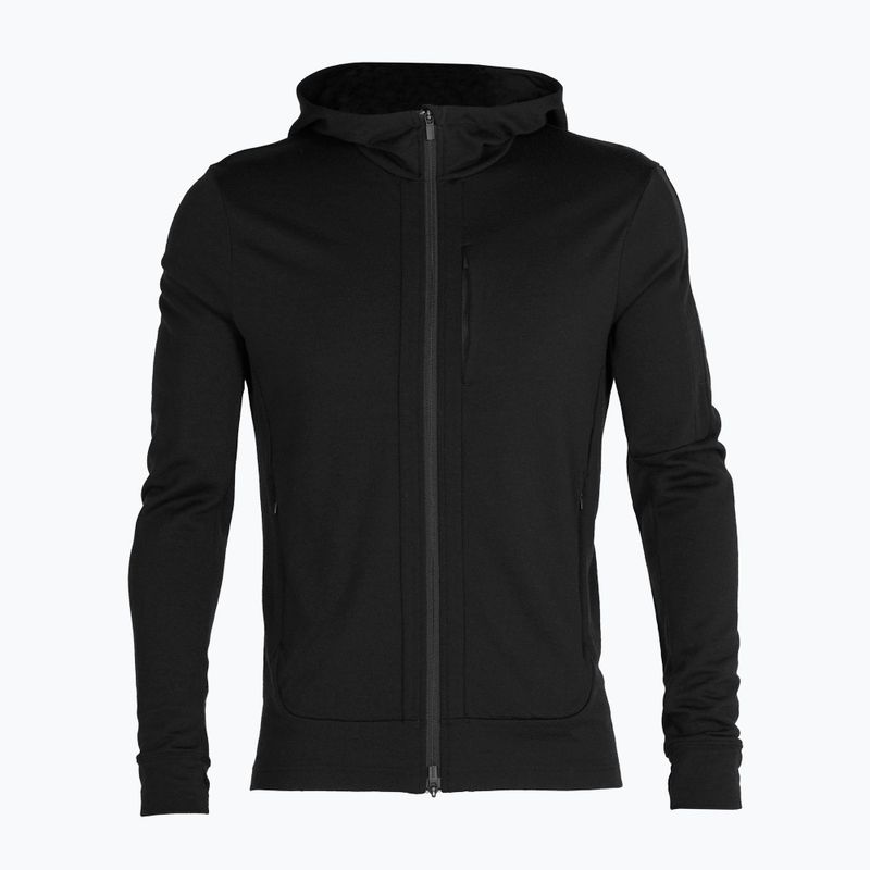 Кофта трекінгова чоловіча icebreaker Quantum III Zip Hood black 9