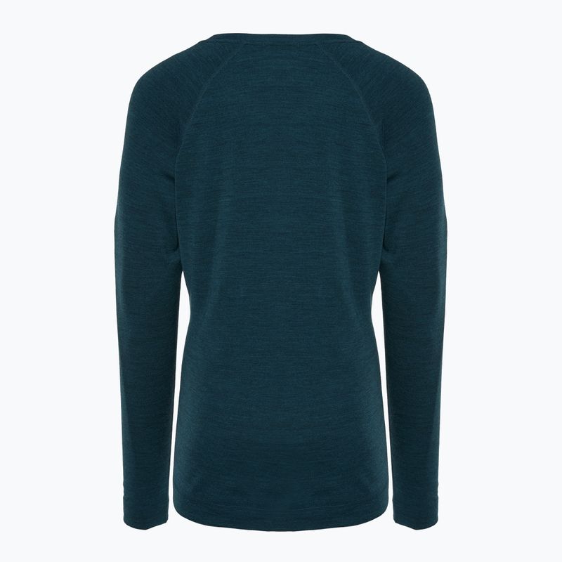 Лонгслів термічний жіночий Smartwool Merino 250 Baselayer Crew Boxed twilight blue heather 2