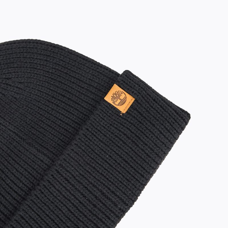 Шапка зимова Timberland Fisherman Beanie black 3