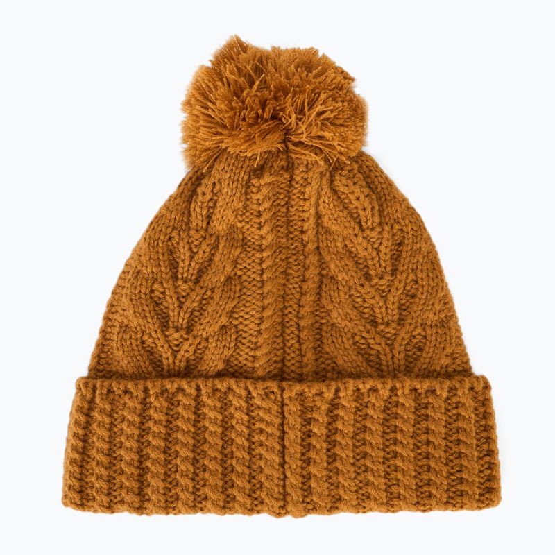 Шапка зимова жіноча Timberland Cable Premium Pom Beanie wheat 2